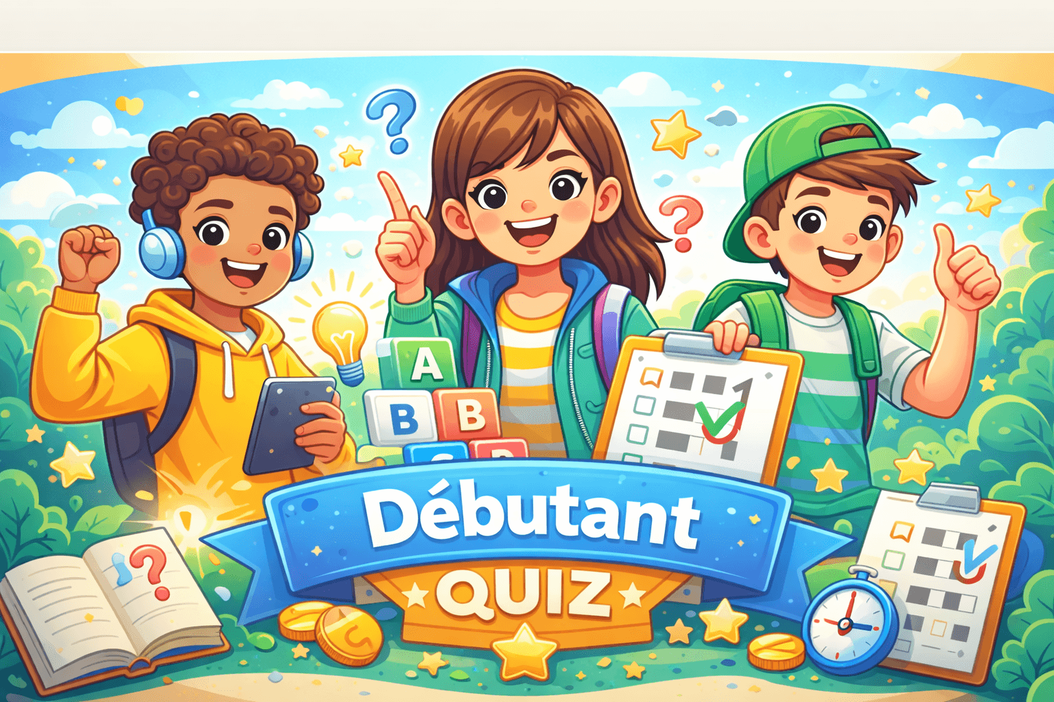 Illustration quiz débutant