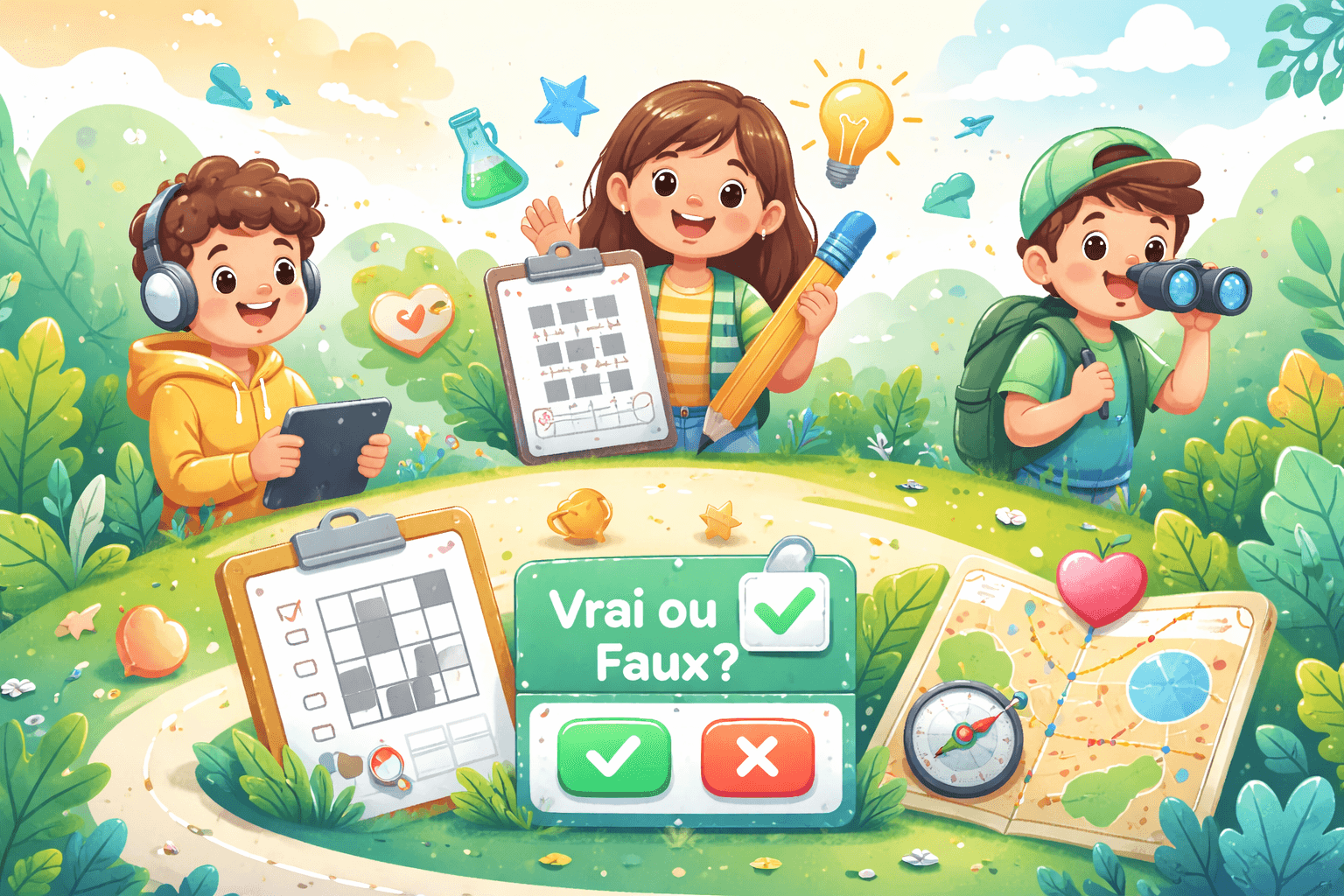 Illustration ludique de la page jeux